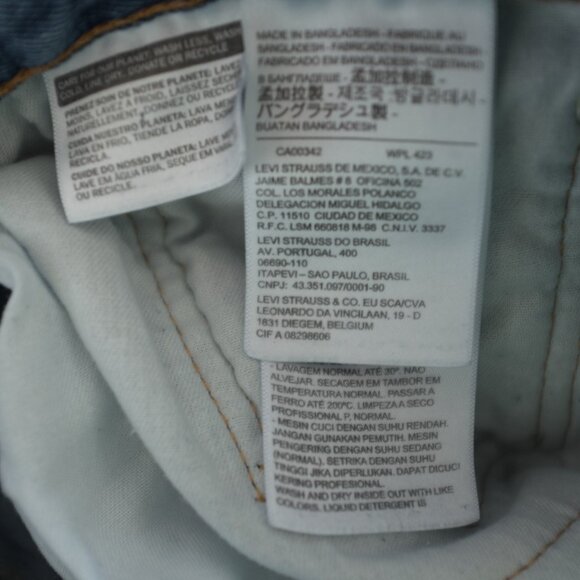 Levi's 550 Relaxed Fit jeans 4891 medium stonewash denim pants - Picture 9 of 15